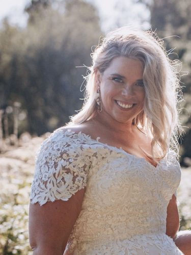 Lace A-line wedding dress bodice