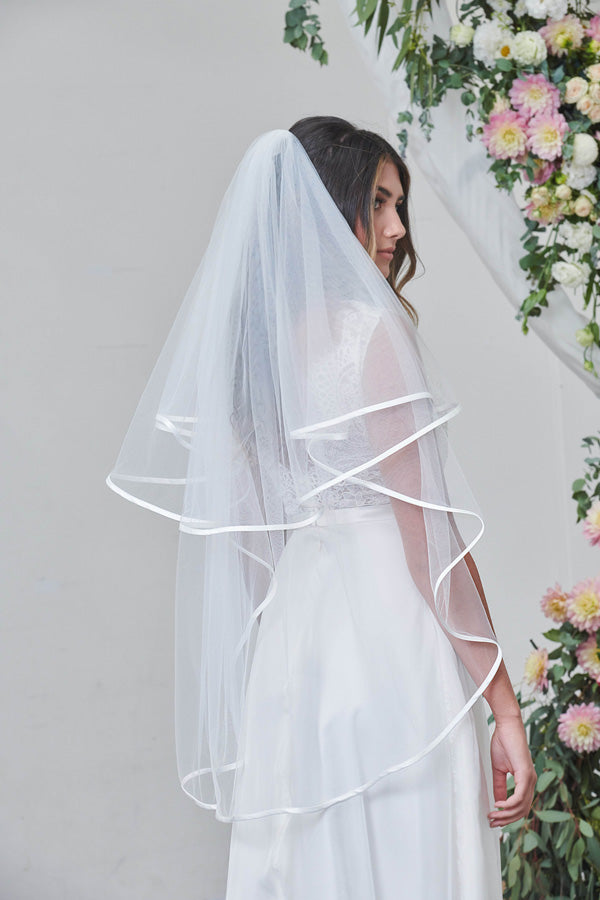 Satin Trim Veil