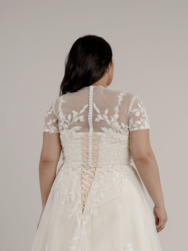 Lace bridal jacket