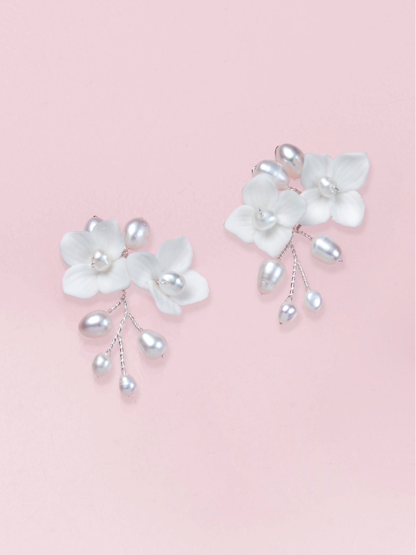 Lovely wedding dress earrings