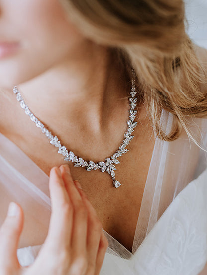 Wedding jewellery Princess bridal necklace