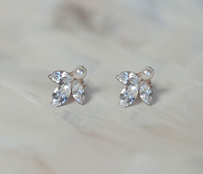 Small wedding earrings Eden