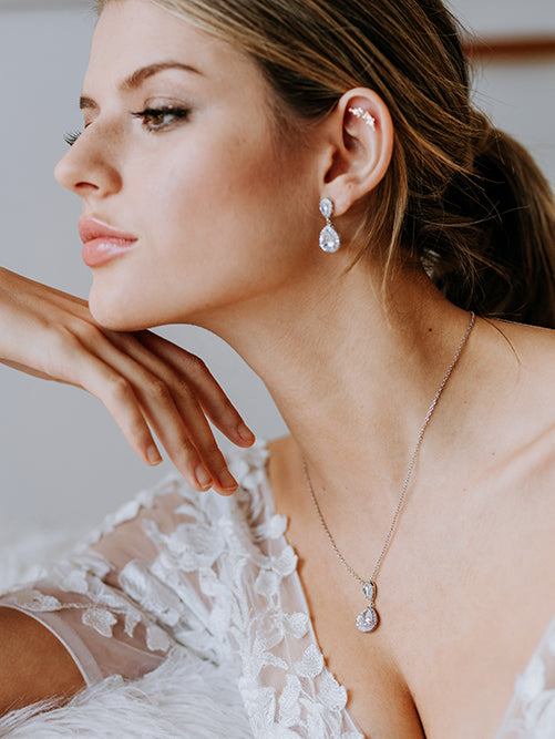 Silver Sophia earrings