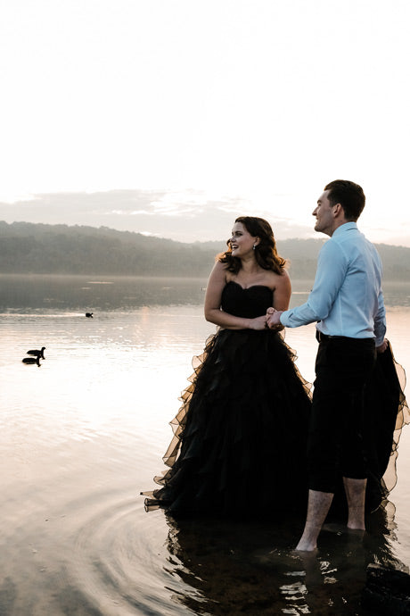 Black wedding dress Venice