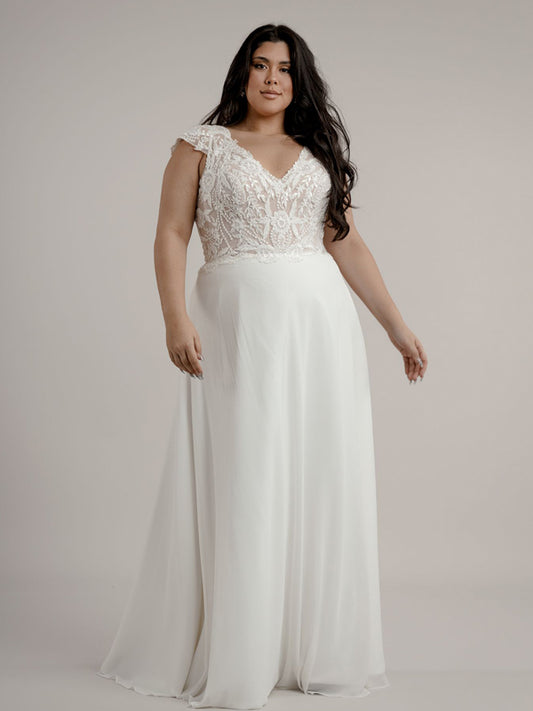 Simple Plus size wedding dresses