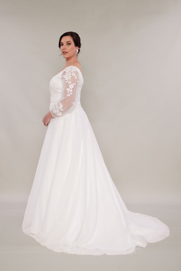 Wedding dresses with sleeves - Plus Size Perfection Bridal - Plus Size  Perfection Bridal