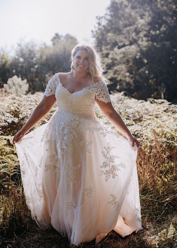 Desire A-line wedding dress - Aline bridal gowns