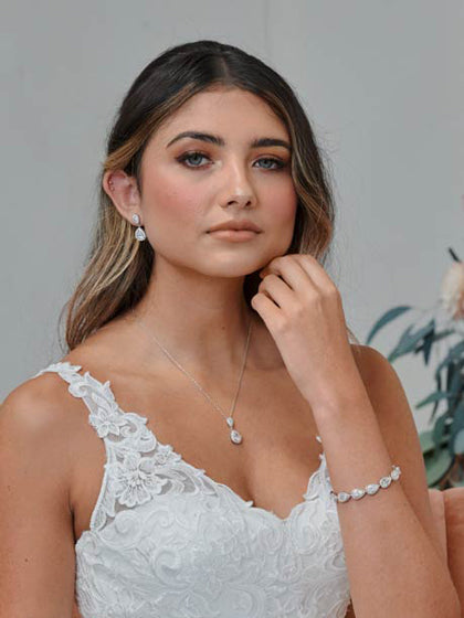 Silver Sophia necklace