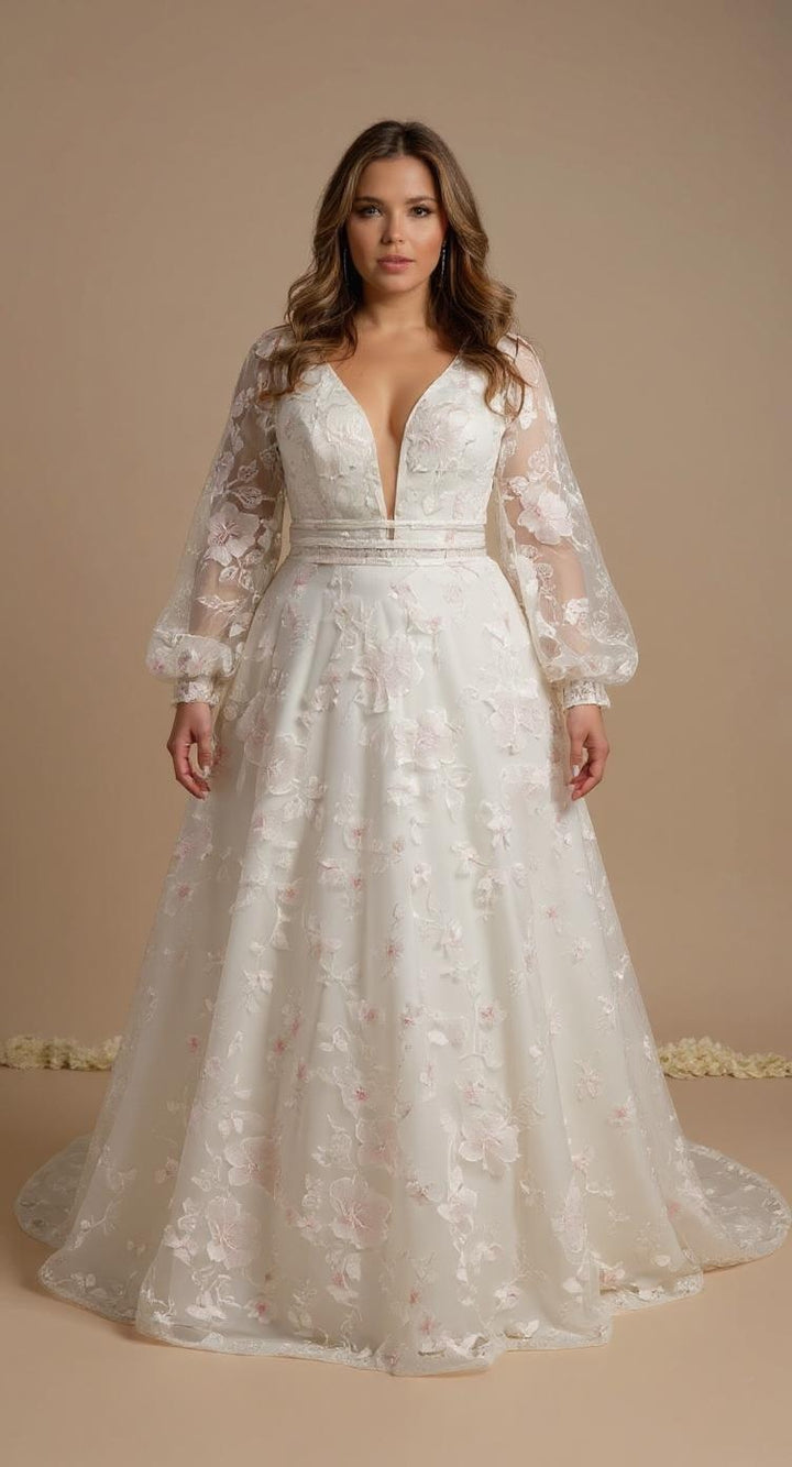 Plus Size Wedding Dresses With Sleeves Australia | Perfection Bridal ...