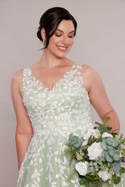 Green wedding dresses non traditional
