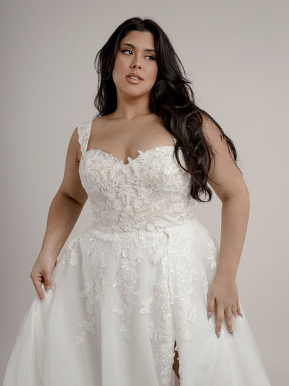 Taylah sexy wedding dress with a split